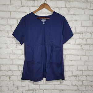 Cherokee 2 way stretch navy scrub top